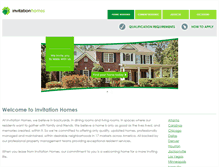 Tablet Screenshot of invitationhomes.com